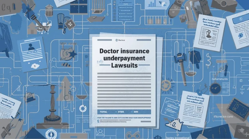 Doctor insurance underpayment lawsuits shown on healthcare network underpayment records.